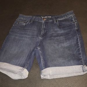 Calvin Klein long denim short size 12